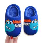 Kids soft cotton winter slippers Blue.