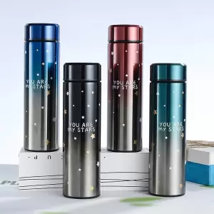 Stainless Steel Smart Vacuum Insulated Water Bottle with LED Temperature Display, Perfect for Hot and Cold Drinks