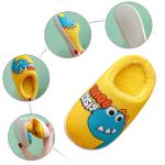 Kids soft cotton winter slippers Yellow