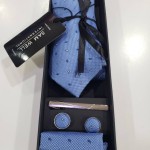 Presley Neckties + clip + cufflins