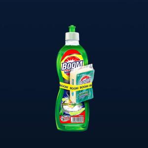 Boom Dish Liquid 25x 750ml Green (Sponge)