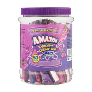 Amazon Fruity Chew Bar - Grape 50 Units X 6 Jars