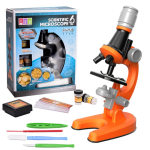 Science Kits for Kids Microsocpe Beginner Microscope Kit LED 100X, 400X ,1200X