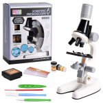 Science Kits for Kids Microsocpe Beginner Microscope Kit LED 100X, 400X ,1200X