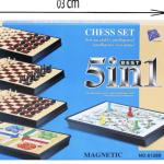 5 in 1 Magnetic ( Chess, Ludo, Snakes and Ladders, Checkers, Checkers and Chess)