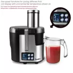 Sonifer Juicer 5 Speed Stainless Steel Juicers Lcd Display 220V Electric Juice Extractor Fruit Drinking Machine For Home