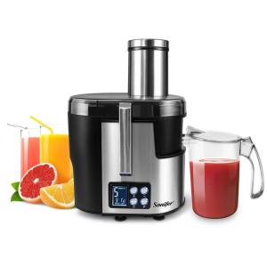 Sonifer Juicer 5 Speed Stainless Steel Juicers Lcd Display 220V Electric Juice Extractor Fruit Drinking Machine For Home