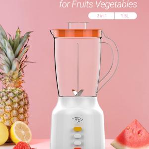 Itel IBL30U1 Button Control Unbreakable Blender, 4 Stainless Steel Blades with Free Dry Mill