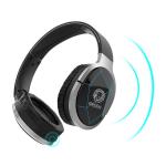 Green Lion Lisbon Series Wireless On-Ear Headphones with Mic, Noise Cancelling, Stretchable & Foldable Head Beam, Pure Bass Sound, 13hours Playtime, Easy Access Controls - Black