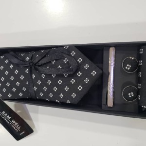 Presley Neckties + clip + cufflins