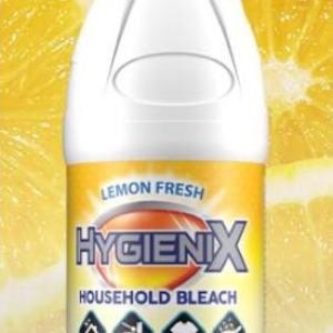 Hygenix Household Bleach Lemon 12 X 500ml