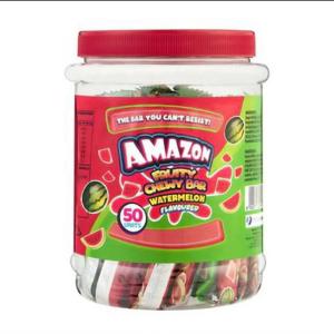 Amazon Fruity Chew Bar - Strwbry 50 Units X 6 Jars