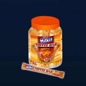 Milkit Toffee Bar-Caramel 50 Units X 6 Jars