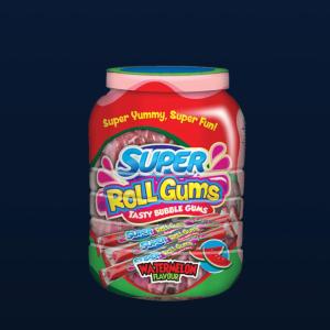 Super Roll Gum Watermelon 8 X 50pcs