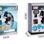 Science Kits for Kids Microsocpe Beginner Microscope Kit LED 100X, 400X ,1200X