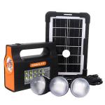 Portable Solar Light for home lighting and charging mobile phones&FM radio function