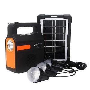 Portable Solar Light for home lighting and charging mobile phones&FM radio function